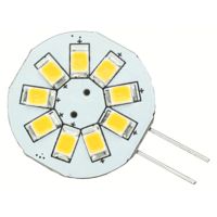 Lunasea Lighting G4 8 LED 12VAC / 10-30VDC/1.2W/123 Lumens Side Pin Light Bulb