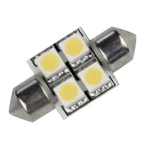 Lunasea Lighting Single-Sided 10-30VDC/0.7W/60 Lumens 4 LED Festoon Light