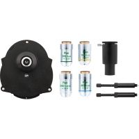 LW Scientific Mi5 Microscope Infinity Turret Phase Kit: 10x, 20x, 40x, 100x, Bright Field