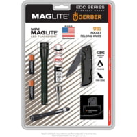 Maglite Mini 2 Aaa-cell Led Flashlight &amp; Gerber Knife