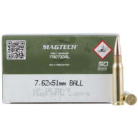 Magtech 7.62x51mm NATO 147 Grain Full Metal Jacket Brass Centerfire Rifle Ammunition