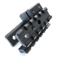 Global Military Gear Aluminum Black Tri-Rail Barrel Mount for M4/AR-15