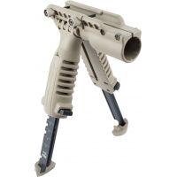 FAB Defense Vertical Foregrip with Bipod and 1in Light Adapter