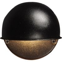 Malibu 7 Watt Black Round Aluminum Outdoor Light