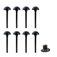 Malibu 8pc 4 Watt Plastic Pathway Low Voltage Outdoor Light Kit, Black