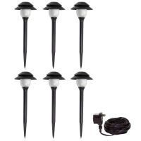 Malibu LED Plastic Tier Kit Light - 6 pk