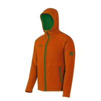 Mammut Polar Hooded Midlayer Jacket - Men's-Dark Orange-Large