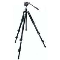Manfrotto 055 CF Tripod View-3 Section and 701HDV Pro Fluid Video Mini Head