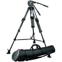 Manfrotto Bogen 516 Head and 351MVCF Tripod and 350SPRB Spreader and 565 Feet and MBAG120P 516-351MVCFK