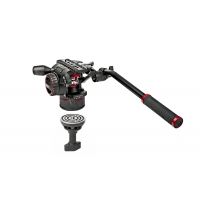 Manfrotto Nitrotech N8 Video Head w/ Twin Leg Tripod Middle Spreader