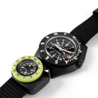 Marathon Clip-On Wrist Compass w/ Glow in The Dark Bezel