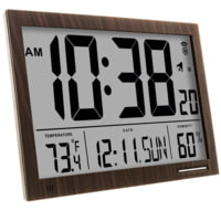 Marathon Slim-Jumbo Atomic Digital Wall Clock