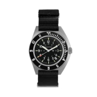 Marathon Steel Navigator Watch w/ Date SSNAV-D On Defstan Nylon