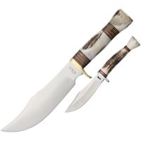 Marbles 2 Pc Bowie Hunting Knife Combo Set