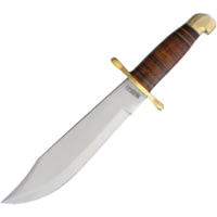 Marbles Bowie Stacked Leather Fixed Blade Knife