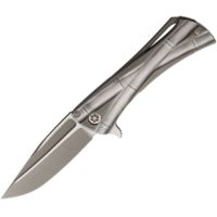 Marfione Custom Knives Custom Closer Bronze Titanium Folding Knife