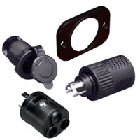 Marinco ConnectPro Charging/Trolling Receptacle, Plug &amp; 6-Gauge Adapter