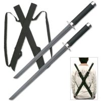 Master Cutlery Hk-1456 Ninja Sword 25.5&quot; Overall, Twin Sword