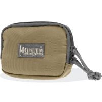 Maxpedition Hook-and-Loop 3x5 Zipper Pocket, Khaki-Foliage