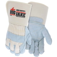 MCR Safety Big Jake Premium A+ Side Leather Palm Work Gloves