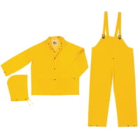 MCR Safety Rainsuit PVC/POLY Yellow 4X 2003X4