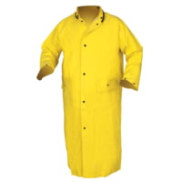 MCR Safety Concord Series Waterproof Long Raincoat, .35mm Neoprene/Nylon, No Hood
