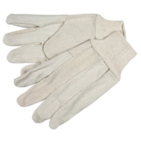 MCR Safety Cotton Canvas Work Gloves, Clute Pattern with Knit Wrist, Cotton Polyester Blend, Wing Thumb