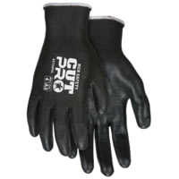MCR Safety Cut Pro 13 Gauge HyperMax Shell, Cut, Abrasion and Puncture Resistant Work Gloves, PU Coated Palm and Fingertips