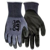 MCR Safety Cut Pro 18 Gauge Hypermax Shell Cut, Abrasion and Puncture Resistant Work Gloves, PU Coated Palm and Fingertips