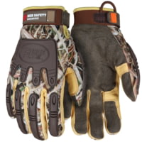 MCR Safety ForceFlex Mechanics Work Gloves, Palm Reinforced with D3O, TPR Back of Hand Protection, Thinsulate Lined, Water and Wind Proof Bladder