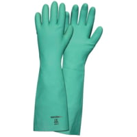 MCR Safety Nitri-Chem Unlined Green Nitrile Gloves