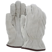 MCR Safety Leather Driver Work Gloves, Insulated Premium Split Cow Leather, Fleece Lined, Straight Thumb