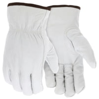 MCR Safety Leather Drivers Insulated Work Gloves, Buffalo Grain with Shirred Elastic Back, Lined with Thinsulate