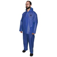MCR Safety Navigator Series Waterproof Rain Jacket, .25mm TPU/Nylon, Attached Hood
