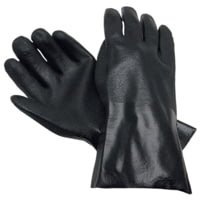 MCR Safety PVC Coated Work Gloves, Double Dipped with Sandy PVC, Soft Interlock Lining, 14in Length