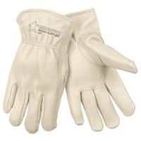 MCR Safety Road Hustler Premium Grain Leather, Leather Drivers Work Gloves, Keystone Thumb