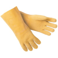 MCR Safety Rubber Coated Work Gloves, Crinkle Texture Finish, 12in Length Fully Coated, Comfortable Interlock Lining