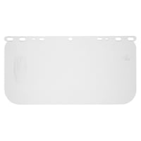MCR Safety Safety Face Shield Single Matrix Replacement Window, Impact Resistant PETG, .042 Inches Thickness