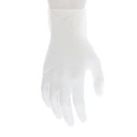 MCR Safety SensaTouch Disposable Clear Vinyl Gloves, Powder Free Industrial Food Service Grade, 9.5in Length, 5 mil Thickness