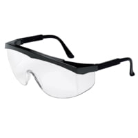 MCR Safety Glasses Unctd Blk Frame PK12 SS010
