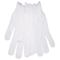 MCR Safety String Knit Work Gloves, 13 Gauge Regular Weight, Polyester, Hemmed Cuff