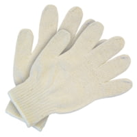 MCR Safety String Knit Work Gloves, 7 Gauge Regular Weight, 100% Cotton, Hemmed Cuff