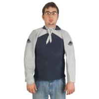 MCR Safety Welding Leather Sleeve with Snaps, 23in