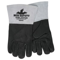 MCR Safety Welding Leather Work Gloves, Premium Grain Pigskin Leather, 4.5in Split Cow Cuff