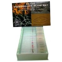 Meade #904 25 Piece Prepared Microscope Slides Set - 08051