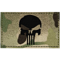 Merica Life Reflective Fabric Skull Patch
