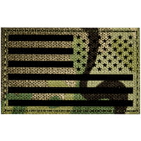 Merica Life Reflective Fabric US Flag Reverse Patch