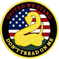Merica Life United We Stand. Don't Tread On Me PVC Patch