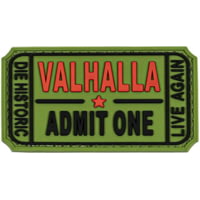 Merica Life Valhalla Admit One, Die Histroric, Live Again PVC Patch