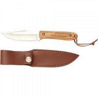 Meyerco 8.5in Fixed Blade Hunting Knife, Clip Point Blade